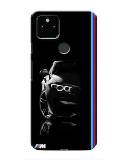Чохол для Google Pixel 5a 5G з картинкою «Силует BMW в темряві»