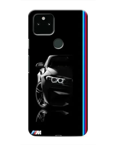 Чохол для Google Pixel 5a 5G з картинкою «Силует BMW в темряві»