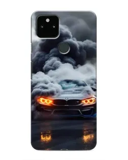 Чохол для Google Pixel 5a 5G з картинкою «BMW у диму»