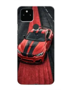 Чохол для Google Pixel 5a 5G з картинкою «BMW на червоній доріжці»
