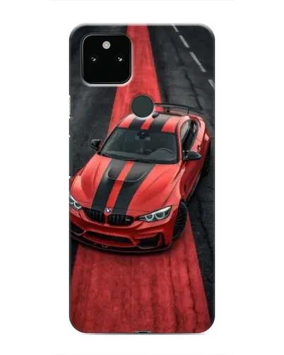 Чохол для Google Pixel 5a 5G з картинкою «BMW на червоній доріжці»