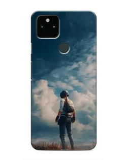 Чохол для Google Pixel 5a 5G з картинкою «Герой PUBG на скелі»