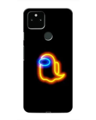 Чохол для Google Pixel 5a 5G з картинкою «Among Us неонове сяйво»