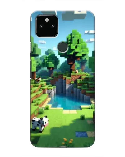 Чохол для Google Pixel 5a 5G з картинкою «Minecraft літній день»
