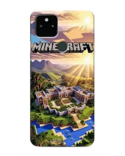 Чохол для Google Pixel 5a 5G з картинкою «Minecraft панорама»