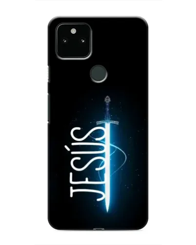 Чохол для Google Pixel 5a 5G з картинкою «Меч Духа Jesus»