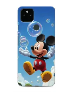 Чохол для Google Pixel 5a 5G з картинкою «Mickey та мильні бульбашки»