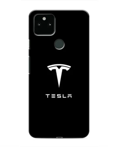 Чохол для Google Pixel 5a 5G з картинкою «Tesla White Logo»