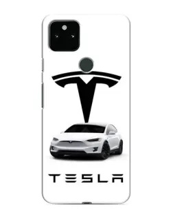Чохол для Google Pixel 5a 5G з картинкою «Tesla White Style»