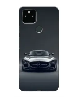 Чехол для Google Pixel 5a 5G с картинкой «Mercedes на черном»