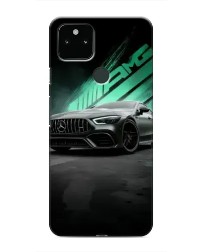 Чохол для Google Pixel 5a 5G з картинкою «Темний Mercedes AMG»