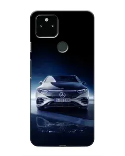 Чохол для Google Pixel 5a 5G з картинкою «Нічний Mercedes EQ»