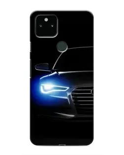 Чохол для Google Pixel 5a 5G з картинкою «Неоновий погляд Audi»