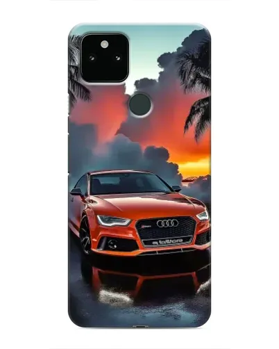 Чохол для Google Pixel 5a 5G з картинкою «Audi — захід сонця»