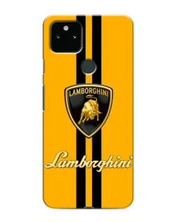 Чохол для Google Pixel 5a 5G з картинкою «Lamborghini Stripe жовтий»