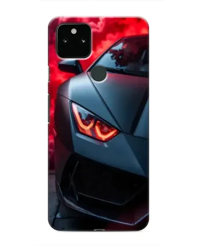 Чохол для Google Pixel 5a 5G з картинкою «Lamborghini червоне сяйво»