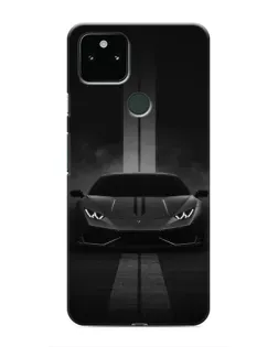 Чохол для Google Pixel 5a 5G з картинкою «Lamborghini симетрія доріг»