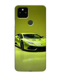 Чохол для Google Pixel 5a 5G з картинкою «Салатовий Lamborghini Huracan»