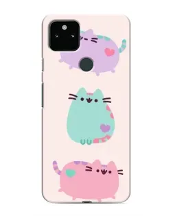 Чохол для Google Pixel 5a 5G з картинкою «Pusheen тріо»