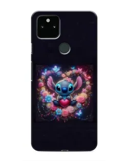 Чехол для Google Pixel 5a 5G с картинкой «Stitch в цветах»