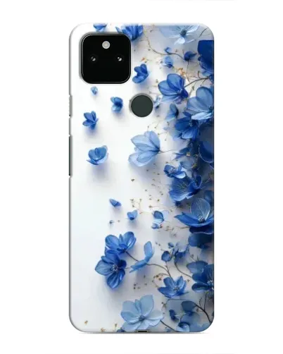 Чохол для Google Pixel 5a 5G з картинкою «Блакитний квітковий каскад»