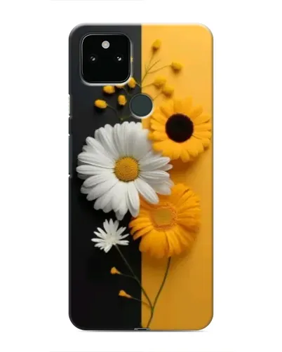 Чохол для Google Pixel 5a 5G з картинкою «Соняшник та ромашка»