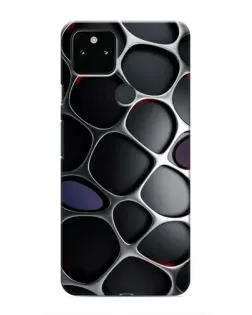 Чохол для Google Pixel 5a 5G з картинкою «Об'ємна темна решітка»