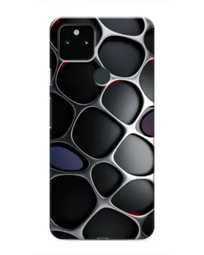 Чохол для Google Pixel 5a 5G з картинкою «Об'ємна темна решітка»