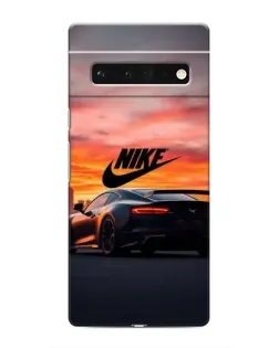 Чохол для Google Pixel 6 Pro з картинкою «Nike та суперкар»