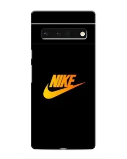 Чехол для Google Pixel 6 Pro с картинкой «Золотой логотип Nike»