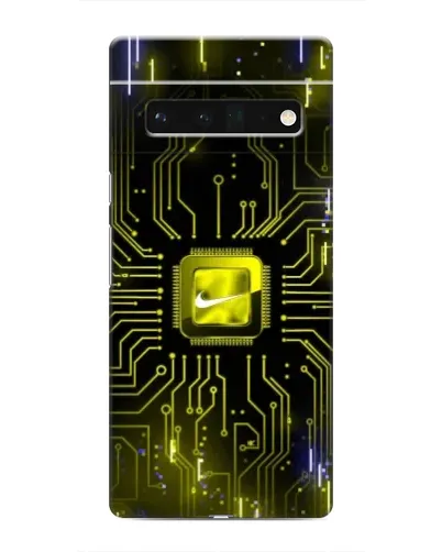 Чохол для Google Pixel 6 Pro з картинкою «Nike — золота іскра»