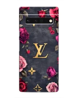 Чохол для Google Pixel 6 Pro з картинкою «Квітковий Louis Vuitton»