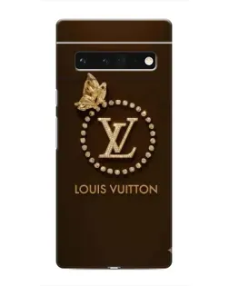 Чохол для Google Pixel 6 Pro з картинкою «LV — золота печатка»