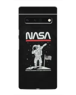 Чохол для Google Pixel 6 Pro з картинкою «NASA — крокуємо по Місяцю»