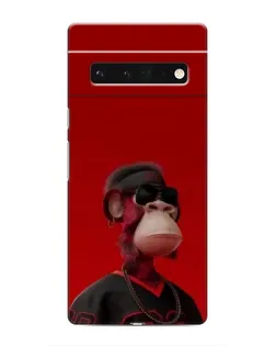 Чохол для Google Pixel 6 Pro з картинкою «Bored Ape в червоному»