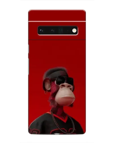 Чохол для Google Pixel 6 Pro з картинкою «Bored Ape в червоному»