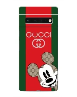 Чохол для Google Pixel 6 Pro з картинкою «Gucci — смуги та Міккі»