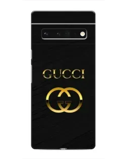 Чохол для Google Pixel 6 Pro з картинкою «Золотий логотип Gucci»