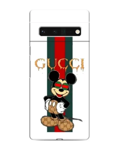 Чохол для Google Pixel 6 Pro з картинкою «Міккі Маус Gucci — смуги»