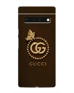 Чохол для Google Pixel 6 Pro з картинкою «Gucci — золотий метелик»