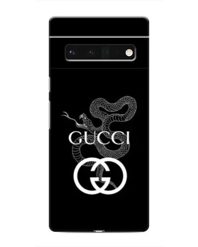 Чохол для Google Pixel 6 Pro з картинкою «Gucci — срібна змія»