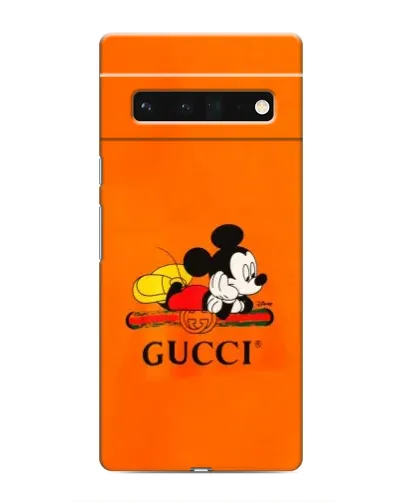 Чохол для Google Pixel 6 Pro з картинкою «Міккі Маус Gucci — помаранч»