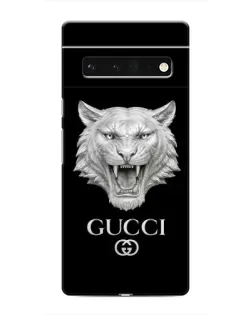 Чехол для Google Pixel 6 Pro с картинкой «Gucci — серебряный лев»