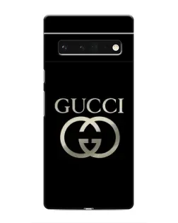 Чехол для Google Pixel 6 Pro с картинкой «Gucci — золото на черном»