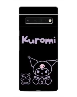 Чохол для Google Pixel 6 Pro з картинкою «Kuromi — чорний мінімалізм»