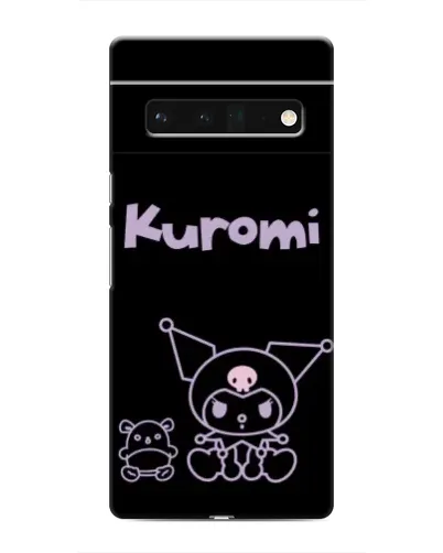 Чохол для Google Pixel 6 Pro з картинкою «Kuromi — чорний мінімалізм»