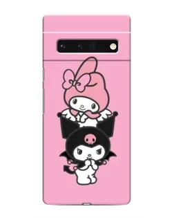 Чохол для Google Pixel 6 Pro з картинкою «Тріо My Melody та Kuromi»