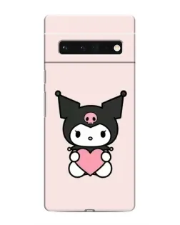 Чохол для Google Pixel 6 Pro з картинкою «Kuromi та серце»