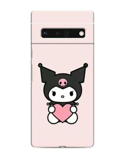 Чохол для Google Pixel 6 Pro з картинкою «Kuromi та серце»