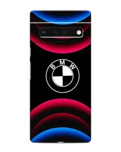 Чохол для Google Pixel 6 Pro з картинкою «Логотип BMW та неонові дуги»